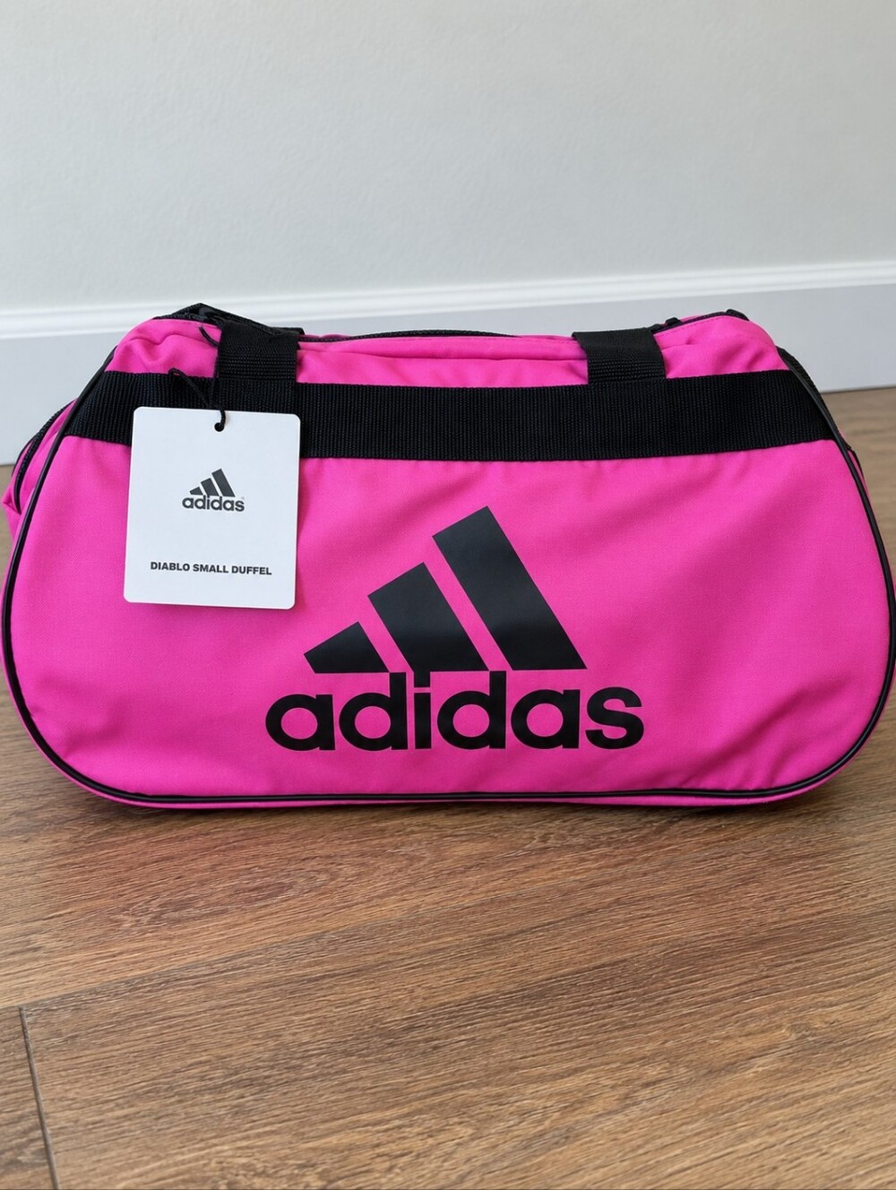 Adidas Diablo Small Duffel Gym Training Bag Unisex Pink Black NWT